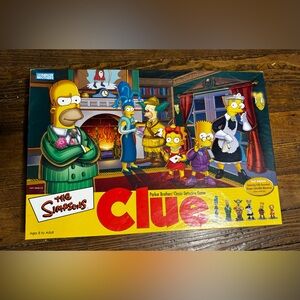 The Simpsons CLUE Board Game 2nd Edition 2002